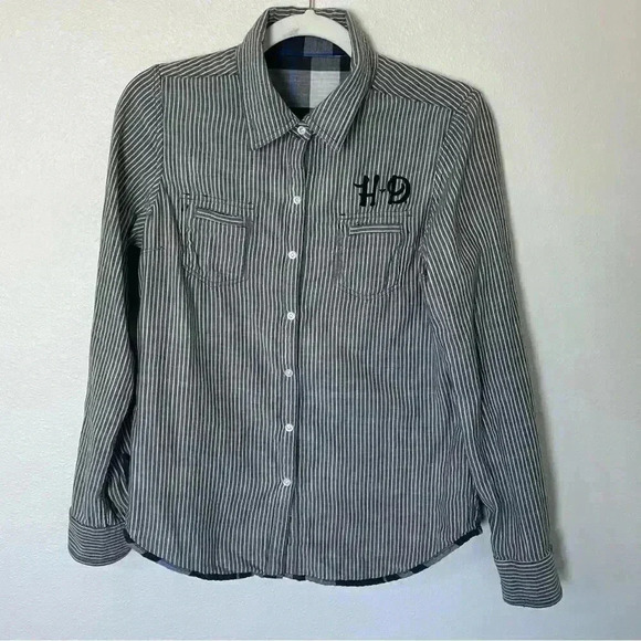 Harley Davidson Reversible Button Down - Picture 4 of 11